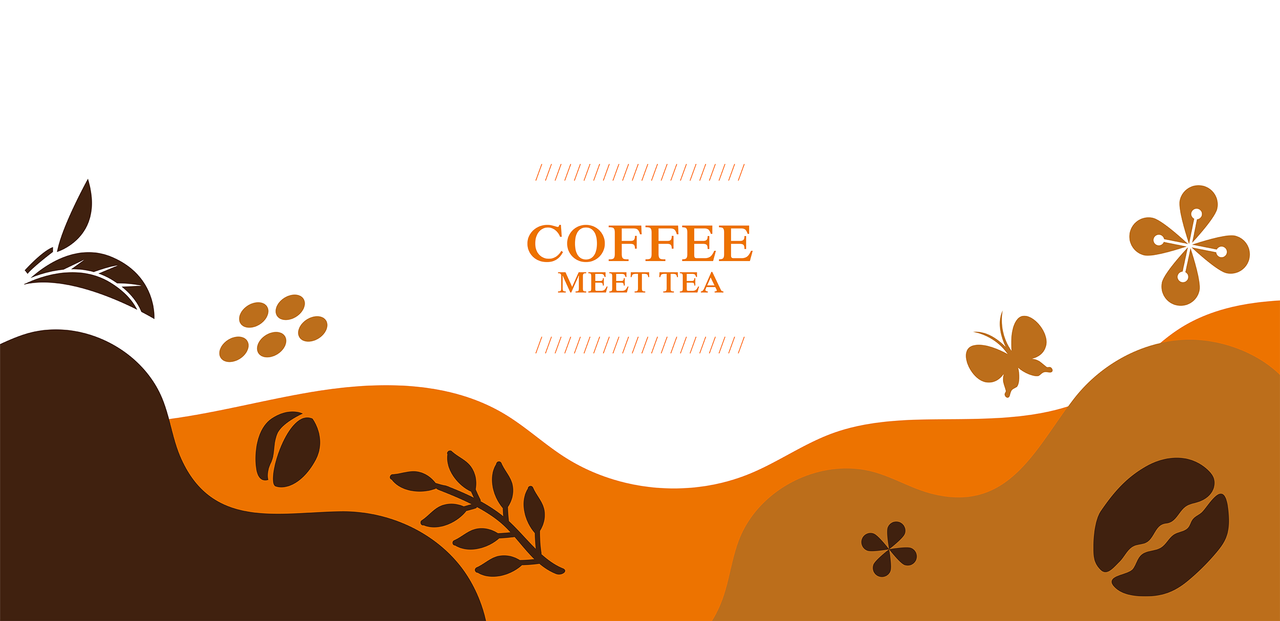 咖啡遇茶-實體連鎖茶飲品牌設計