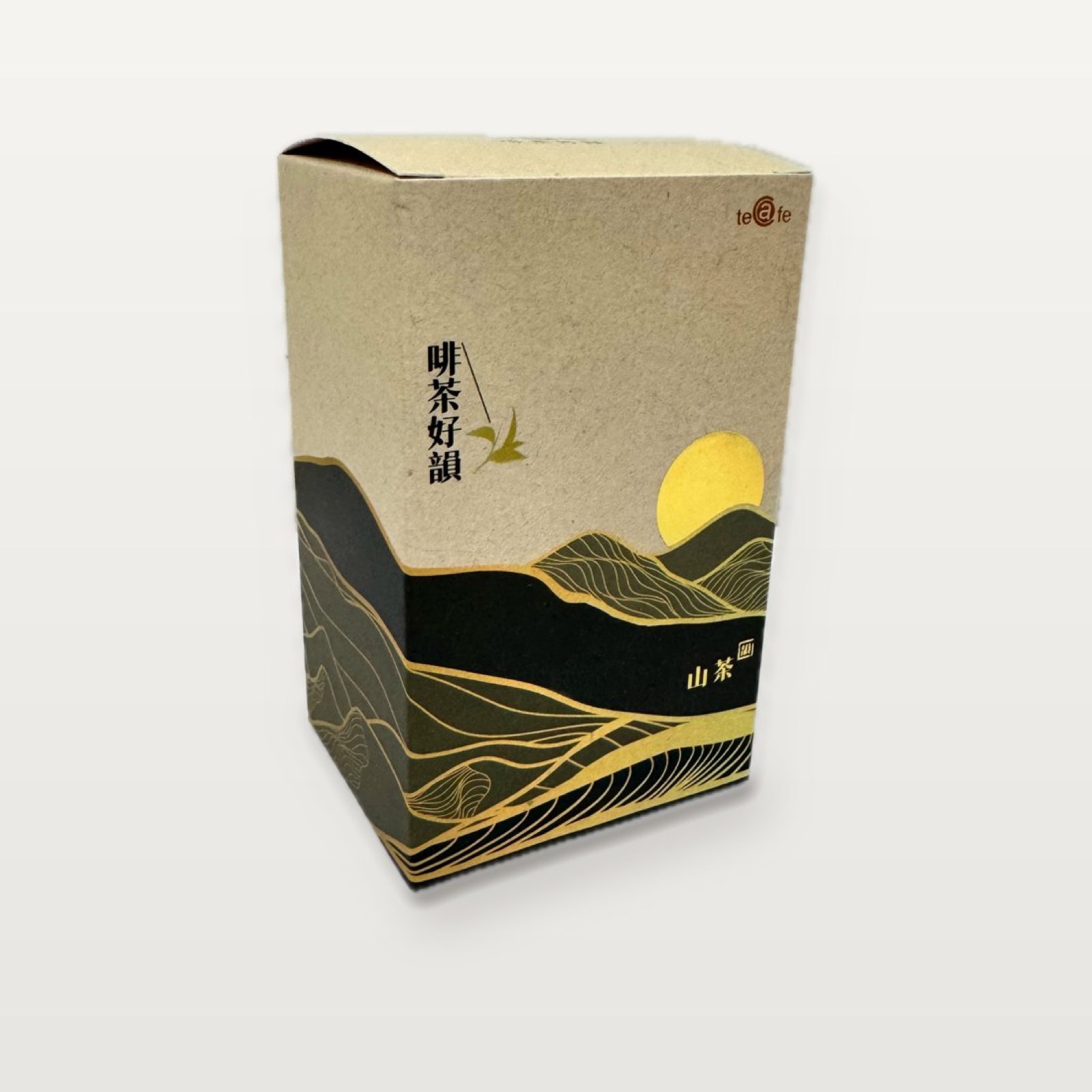 茶葉紙盒 8×6.5×13 公分 直立插口盒 正面